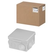 Распаячная коробка ОП 80х80х50мм, крышка, IP54, 7 входов