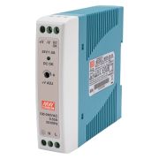 Блок питания AC-DC, 24Вт, вход 85-264V AC, 47-63Гц,120-370В DC, выход 24В,0-1A, рег. вых=±10%Uном, в кожухе на DIN-рейку