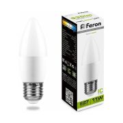 Лампа светодиодная LED 11вт Е27 белый матовая свеча