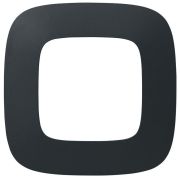 Valena ALLURE Рамка 1 пост матовый черный универсальная