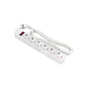 Фильтр сетевой 6x5м 16А/3,2кВт с выключателем c/з ПВС 3х1,0 Блокбастер XL