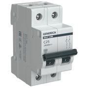 Выключатель автоматический ВА47-29М 2P 25А 4,5кА C GENERICA