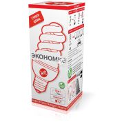 Лампа энергосберегающая КЛЛ 15/827 E27 D48х118 спираль ЭКОНОМКА