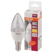 Лампа светодиодная LED 5.0Вт E14 LS CLB40 тепло-белый прозрачная свеча OSRAM
