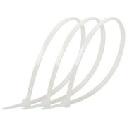 Стяжка кабельная нейлоновая (хомут) 3.6 х 200 мм белая (100 шт/уп) Simple NO-224-190