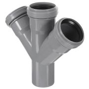 Крестовина 50 45 град одноплоскостная, канализационная