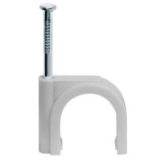 Скоба 7мм круглая пластиковая (50шт)