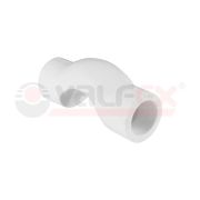Обвод 20 мм короткий полипропиленовый PPR белый