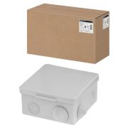 Распаячная коробка ОП 100х100х55мм, крышка, IP54, 8 входов