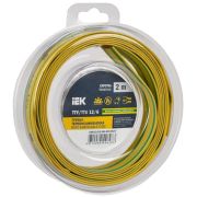 Трубка термоусадочная ТТУ нг-LS 12/6 желто-зеленая (2м/упак) IEK