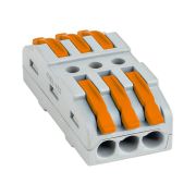 Строительно-монтажная клемма СМК 222-423 проходная3 полюса 008-4мм2 2. PROxima