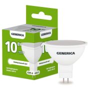 Лампа светодиодная MR16 софит 10Вт 230В 4000К GU5.3 GENERICA