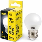Лампа светодиодная G45 шар 7Вт 230В 3000К E27