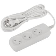 Удлинитель электрический 3 розетки без заземления 5м ПВС 2x0.75мм2 UDL-10-350 Greenline