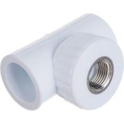 Тройник комбинированный 32x1/2' ВР полипропиленовый PPR белый