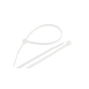 Стяжка нейлоновая неоткрывающаяся, 100х2,5мм, белая, 100шт