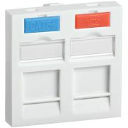 Вставка 45х45мм для 2 модулей Keystone Jack с маркером