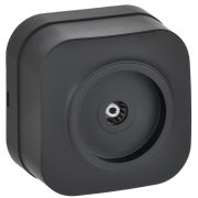 GLORY Розетка для открытой установки TV РТВ20-ХЧм черный матовый IEK