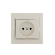 MIRA Розетка без заземления бежевая