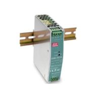 Блок питания AC-DC, 77Вт, вход 90-264V AC, 47-63Гц,127-370В DC, выход 24В,3.2A, рег. вых 24-28В, в кожухе на DIN-рейку