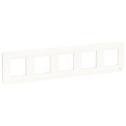 Рамка UNICA STUDIO пятипостовая белый