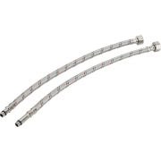 Гибкая подводка для смесителей М10х18+М10х35 1/2 40 см нерж сталь пара