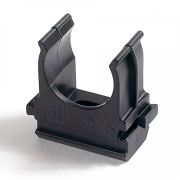 Крепеж-клипса для труб для монтажного пистолета черная в полиэтиленовом пакете д25