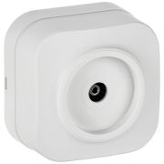 GLORY Розетка для открытой установки TV РТВ20-ХБм белый матовый IEK