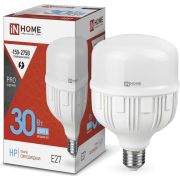 Лампа светодиодная LED-HP-PRO 30Вт 230В Е27 6500К 2850Лм IN HOME