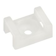 Площадка для крепления стяжки (ПС-2) 22x16 мм, белая, 10 шт,