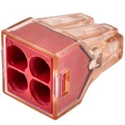 Клемма соединительная  4-контактная Elеctrodeel ED 773-604, сечение 1,5-4,0 мм2, 32А/400В (упаковка 100 штук)