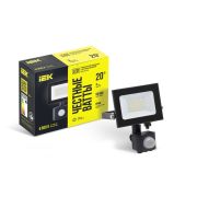 Прожектор СДО 06-20Д светодиодный черный с ДД IP54 6500K