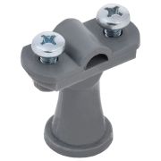 Держатель проводника круглого 6-10 мм h 38 мм пластик серый