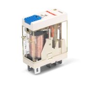 Реле промежуточное, механическая индикация, тест-кнопка с блокировкой