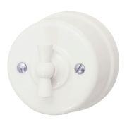 Выключатель 1кл. проходной, пластик, цвет Слоновая кость