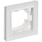 BRITE Рамка 1-местная IP44 РУ-1-БрАБ-44 арктический белый IEK