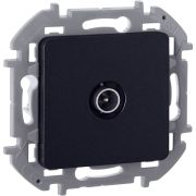 Розетка TV проходная антрацит INSPIRIA