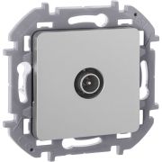 Розетка TV проходная алюминий INSPIRIA