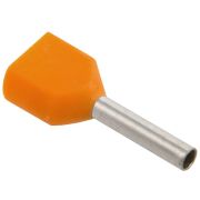 Наконечник-гильза НГИ2 0,5-8 с изолированным      фланцем (оранжевый) (100 шт) ИЭК