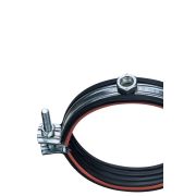 Хомут высокой нагрузки Mayer  д/труб Ф132 (132-138мм) гайка М16 и уплотн. с красной полосой