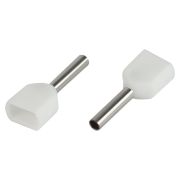 Наконечник-гильза с изолированным фланцем (упаковка 10 шт.) NO-225-10 (двойной) НШвИ(2) 0,5-8