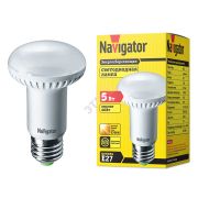 Лампа светодиодная LED зеркальная 5вт E27 R63 теплая