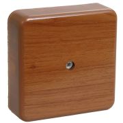 Коробка распределительная КМ41212-05 75х75х20мм дуб