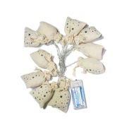 Гирлянда-Подарки 6х4х7см ткань 10LED