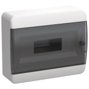 Корпус пластиковый навесной на 12 модулей ЩРН-П-12 IP41 TEKFOR черная прозрачная дверь