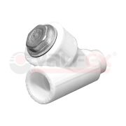 Фильтр сетчатый 25х3/4' ВН косой, полипропиленовый PPR белый