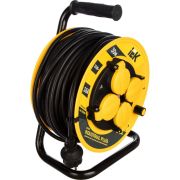 Удлинитель силовой 4 розетки шнур 30м ПВС 3х1.5мм2 УК30 с термозащитой IP44