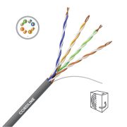 Кабель витая пара СORDLINE U/UTP 5e Сu 4х2х0.51 PVC IN PROF серый 305м