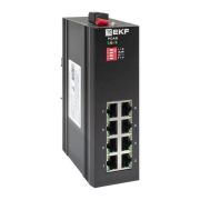 Коммутатор промышленный неуправляемый U-8GTP, 8 портов 10/100/1000Base-T(X) RJ45 c PoE, монтаж на динрейку TSX EKF