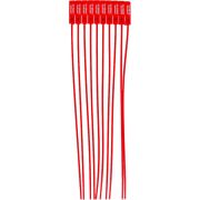 Пломба пластиковая номерная 255 мм красная, REXANT